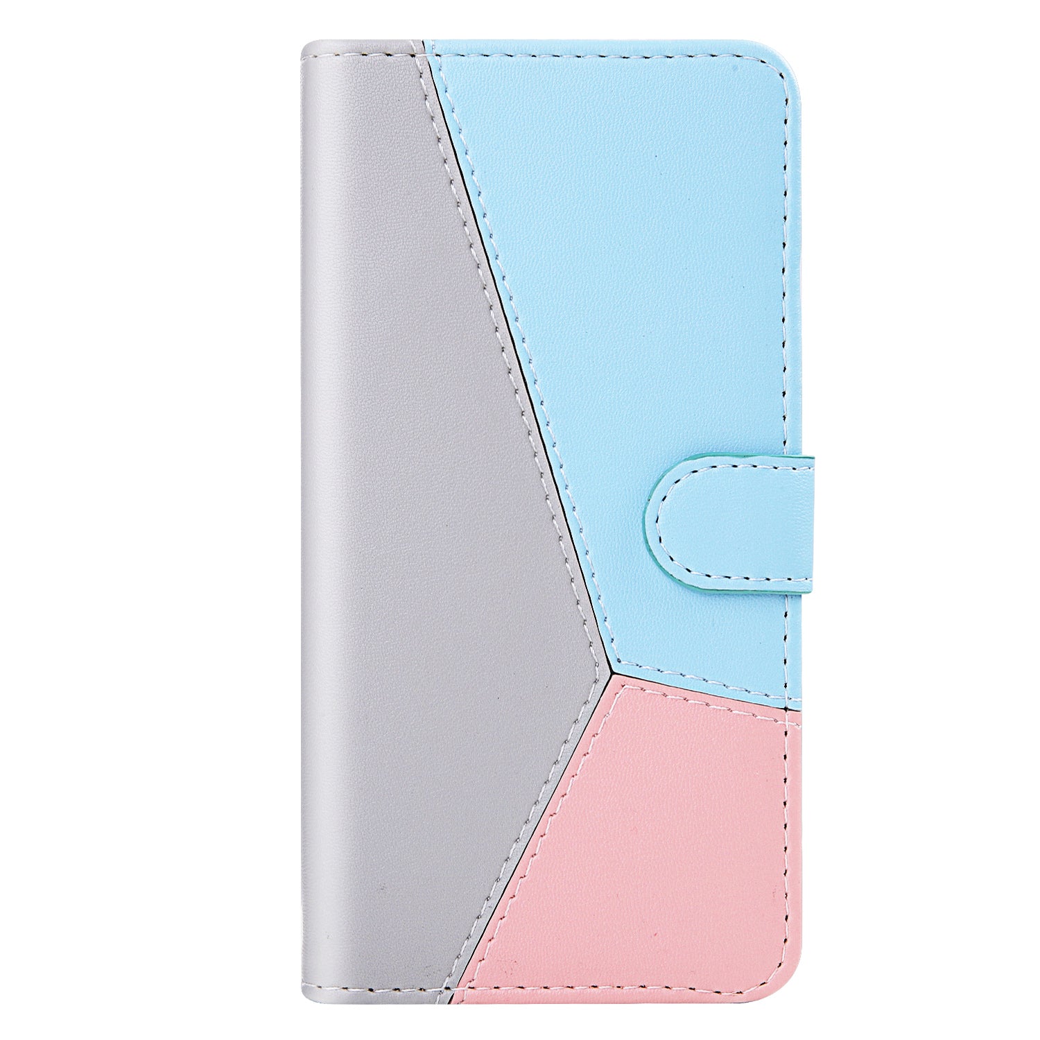 Tricolor PU Leather with Stand Case for Samsung Galaxy S20 FE 4G/FE 5G/S20 Lite/S20 FE 2022 - Grey/Blue/Pink Tricolor PU Leather with Stand Case for Samsung Galaxy S20 FE 4G/FE 5G/S20 Lite/S20 FE 2022 - Grey/Blue/Pink